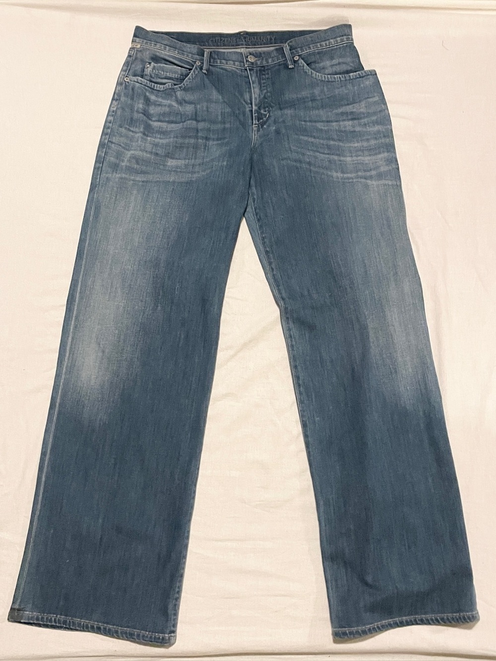 Citizens of Humanity Fusion Baggy Loose Fit Wide Leg Jeans Size 32